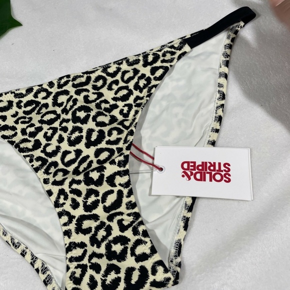 NWT‎ Solid & Striped [ XL ] Leopard Morgan Tab Hipster Bikini Bottom - Picture 4 of 12